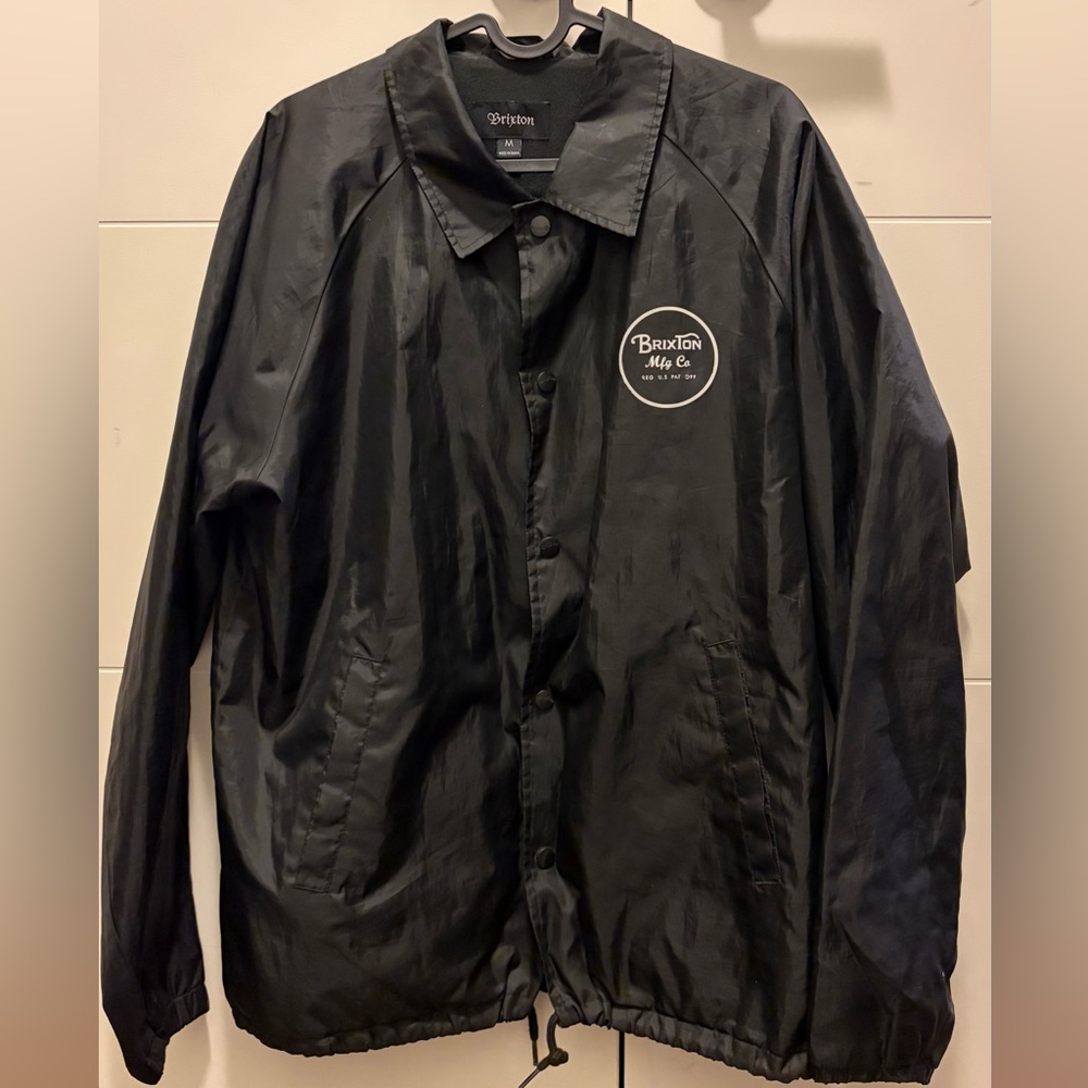 Brixton Men's Black Windbreaker Jacket